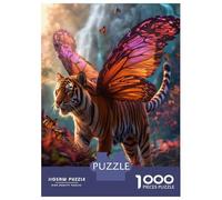 1000 Piece Jigsaws Flying Tiger With Wings Puzzle for Adults Toy Wall Decor Difficult Challenge Deal As Gifts for The Whole Family 52x38cm/1000pcs