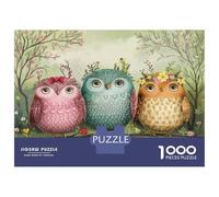 1000 Piece Jigsaws for Adults 3D Owl Wall Mural Jigsaw for Adults Relaxing Games But Fun And Humorous Great Gift for Gaming 70x50cm/1000pcs