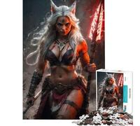1000 Piece Jigsaws for Adults A Kitsune Barbarians Wrath Leisure Mind Focus Play Matte Finish No Glare Reflection Neat Gifts for Home Ornament (Size 50x75cm)