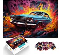 1000 Piece Jigsaws for Adults abandoned car Game Toys 26x38cm is ideal as gifts for the whole family for teenager Age 14+