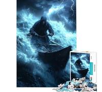 1000 Piece Jigsaws for Adults Against The Storm Fun at Home Activities, Staycation Kill Time Brain Teaser Game Suitable for People Aged 14 And Above (38x26cm)