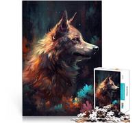1000 Piece Jigsaws for Adults Alaskan Malamute Dog Dear Staycation: Zeit totschlagen mit passendem Poster und Quizblatt38x26cm