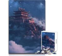 1000 Piece Jigsaws for Adults Ancient Japanese Temple Toy Intellectual Game Analysis And Logic Gift For Birthdays Size 50x75cm