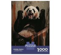 1000 Piece Jigsaws for Adults Angry Panda Jigsaw for Adults Toy Wall Decor Presents for Women Challenging To Complete 70x50cm/1000pcs