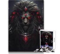 1000 Piece Jigsaws for Adults Angry Wild Lion Toy Intellectual Game Analysis And Logic Gift For Birthdays Size 38x52cm