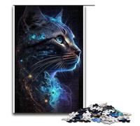 1000 Piece Jigsaws for Adults Animal Universe Black Cat Puzzles Gifts Birthday Present Gifts for for Teenager Age 14 And Up 1000 PCS(75x50cm)