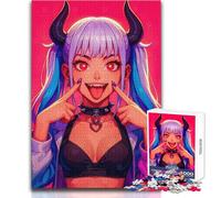 1000 Piece Jigsaws for Adults Anime Devil Girl with Horns Toy Intellectual Game Analysis And Logic Gift For Birthdays Size 38x52cm