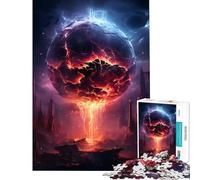 1000 Piece Jigsaws for Adults Anime Earth Destruction for Educational Game Challenge Toy for Educational Game Stress Reliever Gifts For Birthdays (Size 75x50cm)