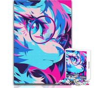 1000 Piece Jigsaws for Adults Anime Furry with Glasses Toy Intellectual Game Analysis And Logic Gift For Birthdays Size 38x26cm