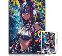 1000 Piece Jigsaws for Adults Anime Girl in The Jungle Toy Intellectual Game Analysis And Logic Gift For Birthdays Size 38x26cm