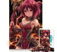 1000 Piece Jigsaws for Adults Anime Girl with Staff in Fantasy Setting Fine Edge Craft Thinking Fun Game Relax Game Play Birthday Hobby Gift (38x26cm)
