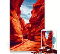 1000 Piece Jigsaws for Adults Antelope Canyon Nature Fine Edge Craft Thinking Fun Game Relax Game Play Birthday Hobby Gift (50x75cm)