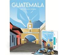 1000 Piece Jigsaws for Adults Antigua Guatemala Fine Edge Craft Thinking Fun Game Relax Game Play Birthday Hobby Gift (38x52cm)