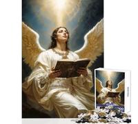 1000 Piece Jigsaws for Adults Archangel Uriel in Divine Light Adult Jigsaw Puzzles Difficult Hard Every Piece Is Unique - Beautiful Design Game (38x26cm)