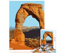 1000 Piece Jigsaws for Adults Arches National Park Adult Jigsaw Puzzles Difficult Hard Every Piece Is Unique - Beautiful Design Game (38x26cm)