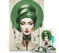 1000 Piece Jigsaws for Adults Art Deco Emerald, Educational Game, Decompressing Intellectual, Great Gift for Gaming 38x26cm