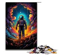 1000 Piece Jigsaws for Adults Astronauts in The Mysterious Universe Jigsaw Puzzle - Challenging Game A Work of Art Suitable for And Teenager 14 And Up 1000 PCS(75x50cm)