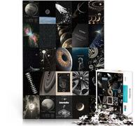 1000 Piece Jigsaws for Adults Astronomical Aesthetics Mosaic Painting Made of wood Suitable for ages 14 and up for educational game challenge toy Gift for birthdays。size：50x75cm/19.68x29.52inch