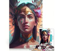 1000 Piece Jigsaws for Adults Athena, Brain Teaser Game, Challenging To Complete, Enhance Love between Couples 38x52cm