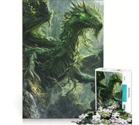 1000 Piece Jigsaws for Adults Awakened Nature Dragon, Brain Teaser Game, Challenging To Complete, Enhance Love between Couples 50x75cm