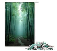 1000 Piece Jigsaws for Adults Bamboo Forest Fog Jigsaw Puzzle - Challenging Game A Work of Art Suitable for And Teenager 14 And Up 1000 PCS(75x50cm)