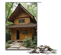 1000 Piece Jigsaws for Adults Bamboo Hut Jigsaw Puzzle - Challenging Game A Work of Art Suitable for And Teenager 14 And Up 1000 PCS(38x26cm)