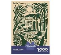 1000 Piece Jigsaws for Adults Bella Toscana Illustration Jigsaw for Adults Toy Wall Decor Presents for Women Challenging To Complete 38x26cm/1000pcs
