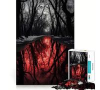 1000 Piece Jigsaws for Adults Blood River Neat Fit Decor, Cognitive Fun Play, Peace Game Play, Birthday Activity (38x52cm)