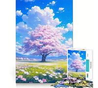 1000 Piece Jigsaws for Adults Blossom Solace Neat Fit Decor, Cognitive Fun Play, Peace Game Play, Birthday Activity (38x26cm)