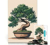 1000 Piece Jigsaws for Adults Bonsai Tree Neat Fit Decor, Cognitive Fun Play, Peace Game Play, Birthday Activity (50x75cm)