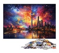 1000 Piece Jigsaws for Adults Brilliant Colorful City Puzzles Gifts Birthday Present Gifts for for Teenager Age 14 Years Up 1000 PCS(75x50cm)