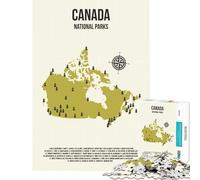 1000 Piece Jigsaws for Adults Canada National Parks Relax Games Addictive Toys to Cultivate Patience Birthday Gifts For Family Fun (Size 75x50cm)