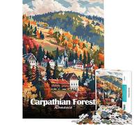 1000 Piece Jigsaws for Adults Carpathian Forest, Romania Jigsaws for Adults Relax Games Presents for Women Birthday Present, Gifts, (Size 38x52cm)