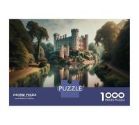 1000 Piece Jigsaws for Adults Castle on The Water-3 Jigsaw for Adults Relaxing Games But Fun And Humorous Great Gift for Gaming 52x38cm/1000pcs