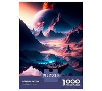 1000 Piece Jigsaws for Adults Celestial Island Jigsaws for Adults Brain Teaser Game Analysis And Logic Great Gift for Gaming 38x26cm/1000pcs