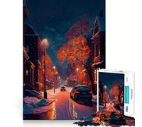 1000 Piece Jigsaws for Adults Changing Seasons Neat Cut Decor Thinking Training Toy Free Time Play Festive Leisure Gift (38x26cm)