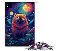 1000 Piece Jigsaws for Adults Chubby Brown Animated Bear Puzzles Gifts Birthday Present Gifts for for Teenager Age 14 And Up 75x50cm