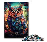 1000 Piece Jigsaws for Adults Color Painting Cute Owl Puzzles Gifts Birthday Present Gifts for for Teenager Age 14 And Up 1000 PCS(75x50cm)
