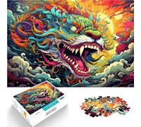 1000 Piece Jigsaws for Adults Colorful Chinese dragon Challenging Game 26x38cm deal as gifts for the whole family for teenager Age 14+