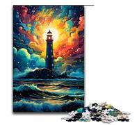 1000 Piece Jigsaws for Adults Colorful Drawing of Rocket Jigsaw Puzzle - Challenging Game A Work of Art Suitable for And Teenager 14 And Up 1000 PCS(75x50cm)