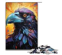 1000 Piece Jigsaws for Adults Colorful Fantasy Crow Jigsaw Puzzle - Challenging Game A Work of Art Suitable for And Teenager 14 And Up 1000 PCS(75x50cm)