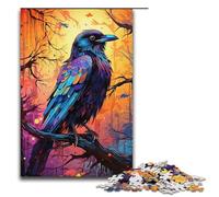 1000 Piece Jigsaws for Adults Colorful Fantasy Crow Puzzles Gifts Birthday Present Gifts for for Teenager Age 14 And Up1000 PCS(38x26cm)
