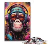 1000 Piece Jigsaws for Adults Colorful Monkey Jigsaw Puzzle - Challenging Game A Work of Art Suitable for And Teenager 14 And Up 1000 PCS(38x26cm)