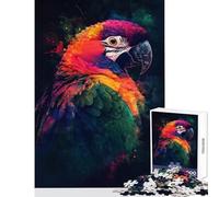 1000 Piece Jigsaws for Adults Colorful Parrot Portrait Adult Jigsaw Puzzles Difficult Hard Every Piece Is Unique - Beautiful Design Game (38x52cm)