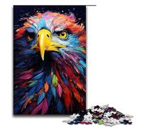 1000 Piece Jigsaws for Adults Colorful Psychedelic Art Eagle Jigsaw Puzzle - Challenging Game A Work of Art Suitable for And Teenager 14 And Up 1000 PCS(75x50cm)