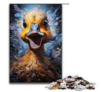 1000 Piece Jigsaws for Adults Colorful Psychedelic Duck Animal Jigsaw Puzzle - Challenging Game A Work of Art Suitable for And Teenager 14 And Up 1000 PCS(75x50cm)