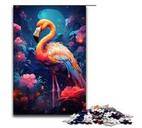 1000 Piece Jigsaws for Adults Colorful Psychedelic Flamingo Animal Puzzles Gifts Birthday Present, Gifts for for Teenager Age 14 And Up 1000 PCS(75x50cm)