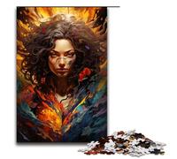 1000 Piece Jigsaws for Adults Colorful Psychedelic for Empowering Warriors Puzzles Gifts Birthday Present, Gifts for for Teenager Age 14 And Up 1000 PCS(75x50cm)