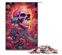1000 Piece Jigsaws for Adults Colorful Psychedelic Horror Art Jigsaw Puzzle - Challenging Game A Work of Art Suitable for And Teenager 14 And Up 1000 PCS(38x26cm)