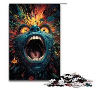 1000 Piece Jigsaws for Adults Colorful Psychedelic Monster Jigsaw Puzzle - Challenging Game A Work of Art Suitable for And Teenager 14 And Up 1000 PCS(75x50cm)